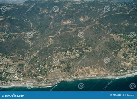 Aerial View Of Leo Carrillo State Park And Pacific Coast In Malibu