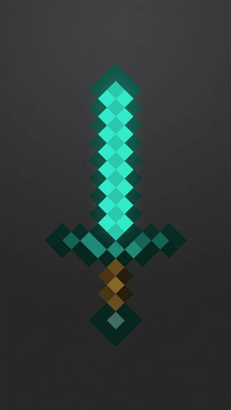 Minecraft Diamond Sword Wallpaper