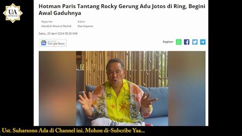 Hotman Mau Hajar Rocky Tuding Gak Bisa Pimpin Keluarga Prabowo