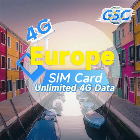 Europe Sim Card G High Speed Unlimited Data Countries Support Esim