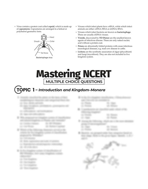 Solution Biological Classification Ncert Based Mcq Practice For Neet