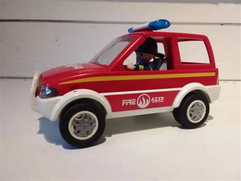 Playmobil Voiture De Pompiers Caserne Personnage Accessoires Eur