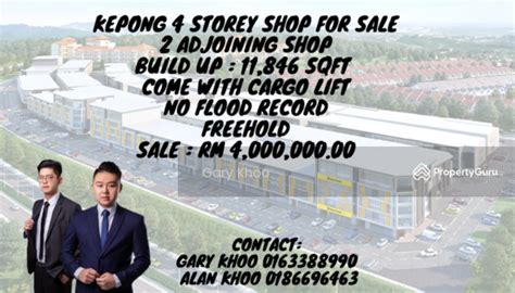 Taman Perindustrian Kip Shop For Sale Sri Damansara Kepong Sungai Buloh