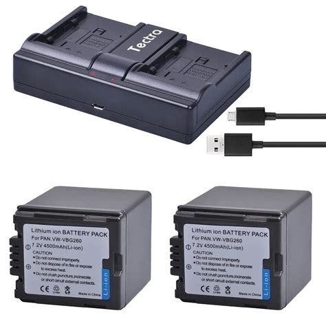 VW VBG260 VW VBG260 VBG070 VBG130 Battery With Charger For Panasonic