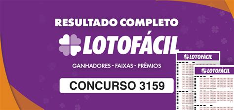 Lotofacil 3159 - Lotofácil 3159 (19/07) Confira o Resultado Aqui - Loteria Aldeota