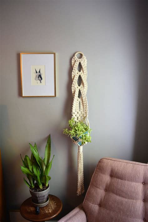 Macrame Plant Hanger Hanging Planter Plant Holder Indoor Etsy