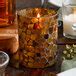 Sterno 80100 3 1 2 Amber Mosaic Votive Liquid Candle Holder