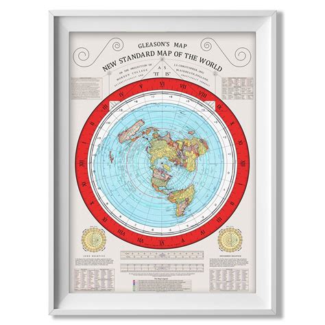 Gleason S New Standard Map Of The World Amazing Maps