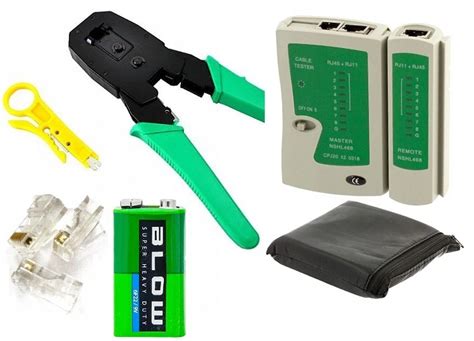 ZACISKARKA TESTER KABLI RJ45 WTYKI 50 SZTUK RJ45 Sklep Opinie