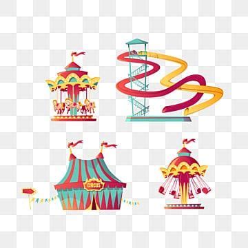 Carnival Fair Vector Hd Images Amusement Park Carnival Or Festive Fair