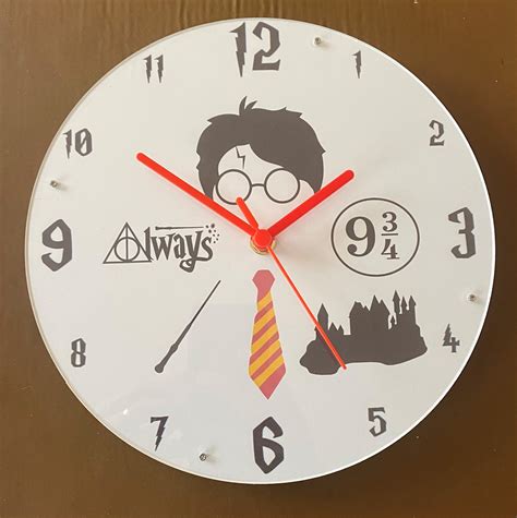 Harry Potter Themed Clock Etsy Uk