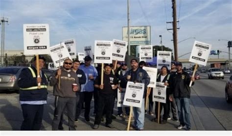 More Teamsters Strike at Airgas in California - International ...