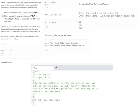 Answered Write A Script Named Dif Py This… Bartleby