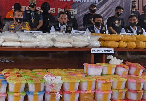 Polri Gerebek Gudang Penyimpanan Sabu Seberat 821 Kilogram