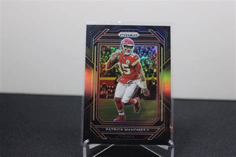 2022 Panini Chronicles Prizm Black PATRICK MAHOMES SILVER REFRACTOR PB