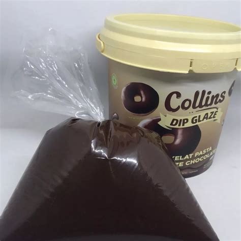 Jual Collins Dip Glaze Cokelat Pasta Gr Dark Chocolate Shopee