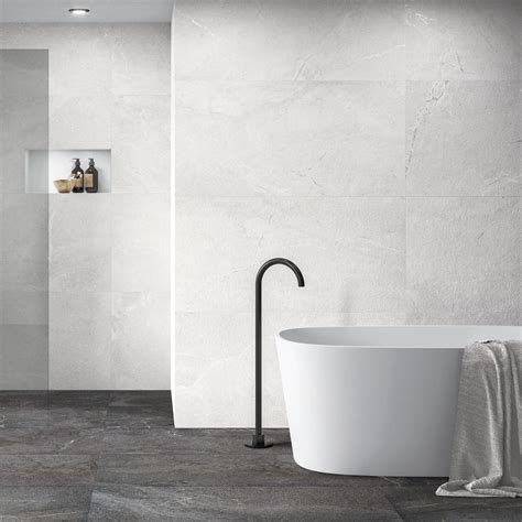 Lucca White Anti Slip Matt Stone Porcelain Wall Floor Tiles