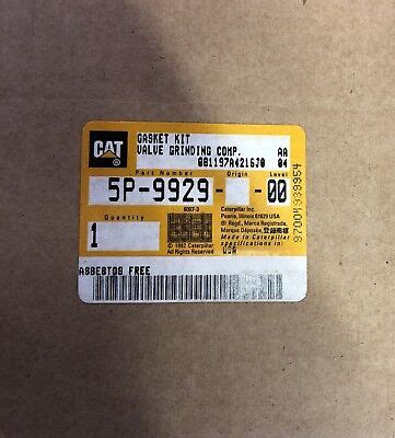 New Genuine Caterpillar Cat Part P Gasket Kit P Ebay