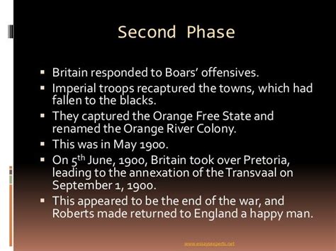 Boer war timeline