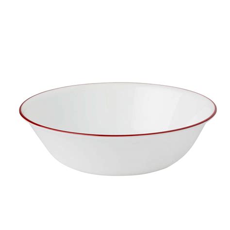 Corelle Splendor White And Red Round 12 Piece Dinnerware Set