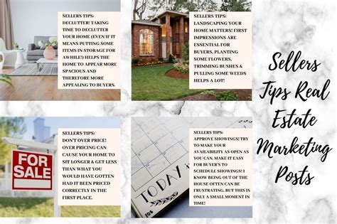 Real Estate Social Media Posts Bundle For Marketing Realtor Etsy