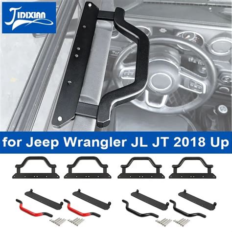 JIDIXIAN Car Front Roof Grab Handle For Jeep Wrangler JL Gladiator JT