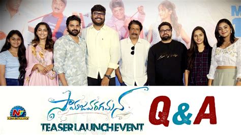 Samajavaragamana Teaser Launch Event Media Q A Sree Vishnu Ntv