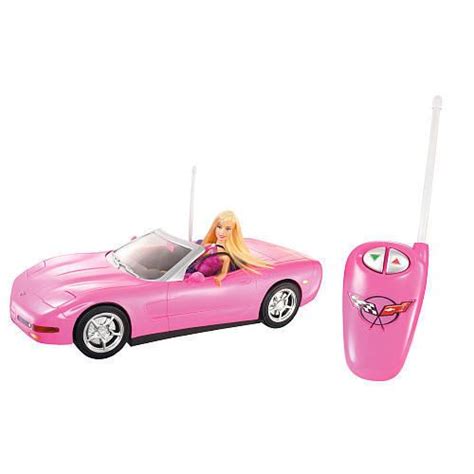 Barbie Remote Control Pink Corvette Convertible Car And Doll Set Girls