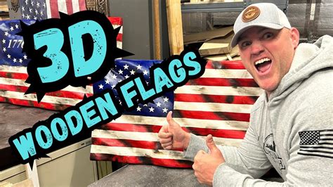 How To Make Wavy 3D American Flags Out Of Solid Wood Part 1 YouTube