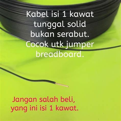 Jual Kabel Kecil Tunggal Isi Solid Kawat Tembaga Jumper Wire Pcb