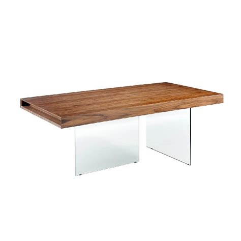 Table Angel Cerdà 1028 en bois et verre trempé kasa store