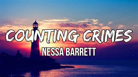 Nessa Barrett Counting Crimes Lyric Video Youtube