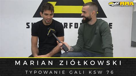 Marian Zi Kowski Typowanie Gali Ksw Wyjazd Do Miami Kontuzje