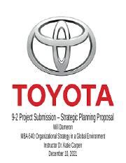 Project Submission Strategic Planning Proposal Pptx Project