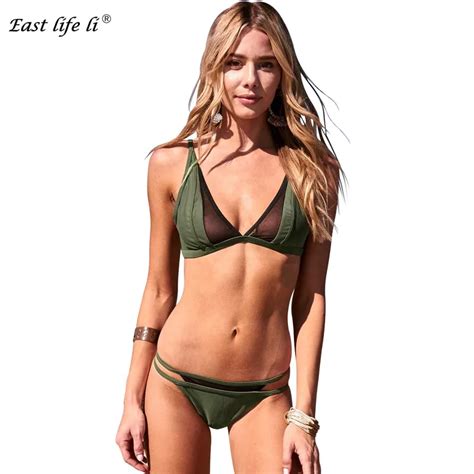 Sexy Gauze Bikini Women Bandage Bikinis Set Push Up Swimwear