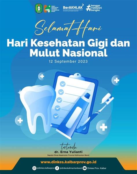 Selamat Hari Gigi Dan Mulut Nasional 12 September 2023 Dinas