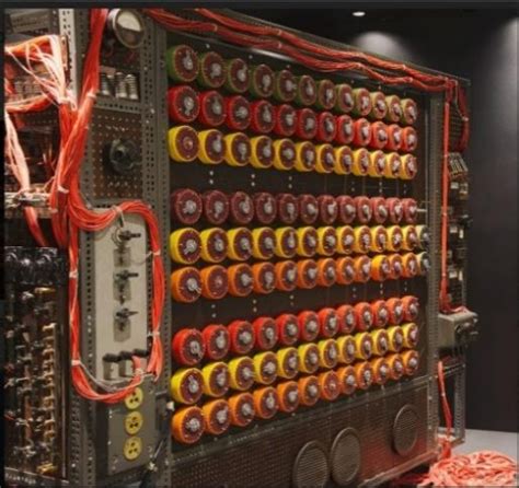 Bombe Machine created by the Alan Turing to break the Enigma encryption ...