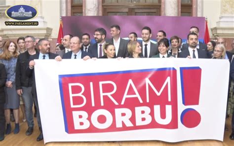 Deo Opozicionih Poslanika Predstavio Novi Slogan Biram Borbu