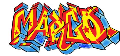 Marco Graffiti Name By Wizard1labels On Deviantart