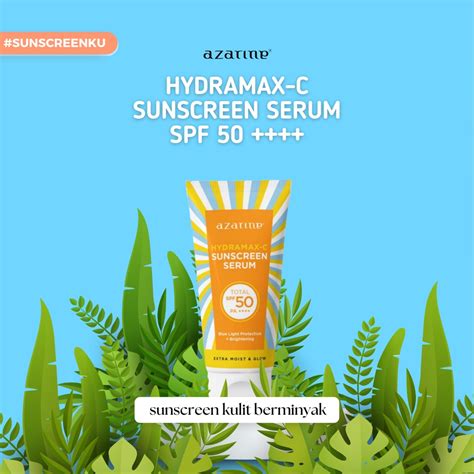 Jual SUNSCREEN WAJAH BERMINYAK AZARINE SUN HYDRAMAX C SUNSCREEN SERUM