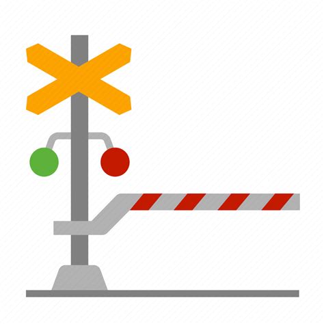 Railroad Crossing Stop Signal Road Sign Railway Level Crossing