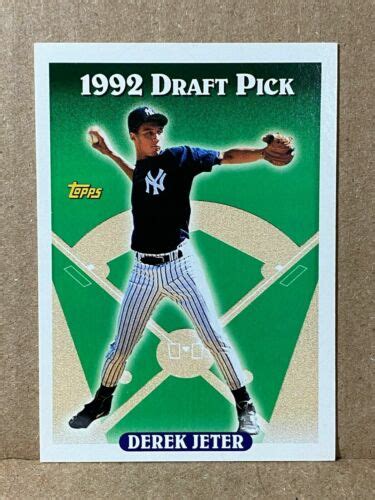 MINT 1993 Derek Jeter Topps ROOKIE RC 98 1992 DRAFT PICK HOF 10 EBay