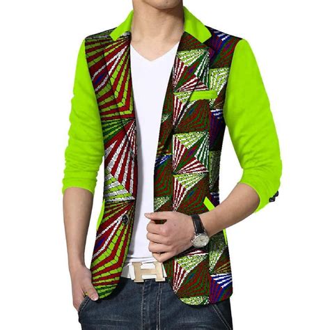 Mens Custom Made African Print Dashiki Blazer African Print Clothing