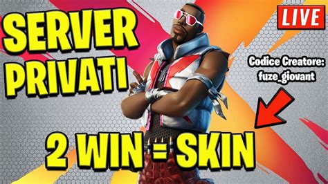 Fortnite Live Server Privati Coppia Win Skin Regalo