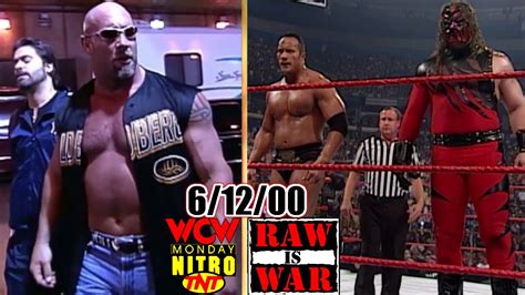 WWF RAW Vs WCW Nitro June 12 2000 Full Breakdown Goldberg Turns