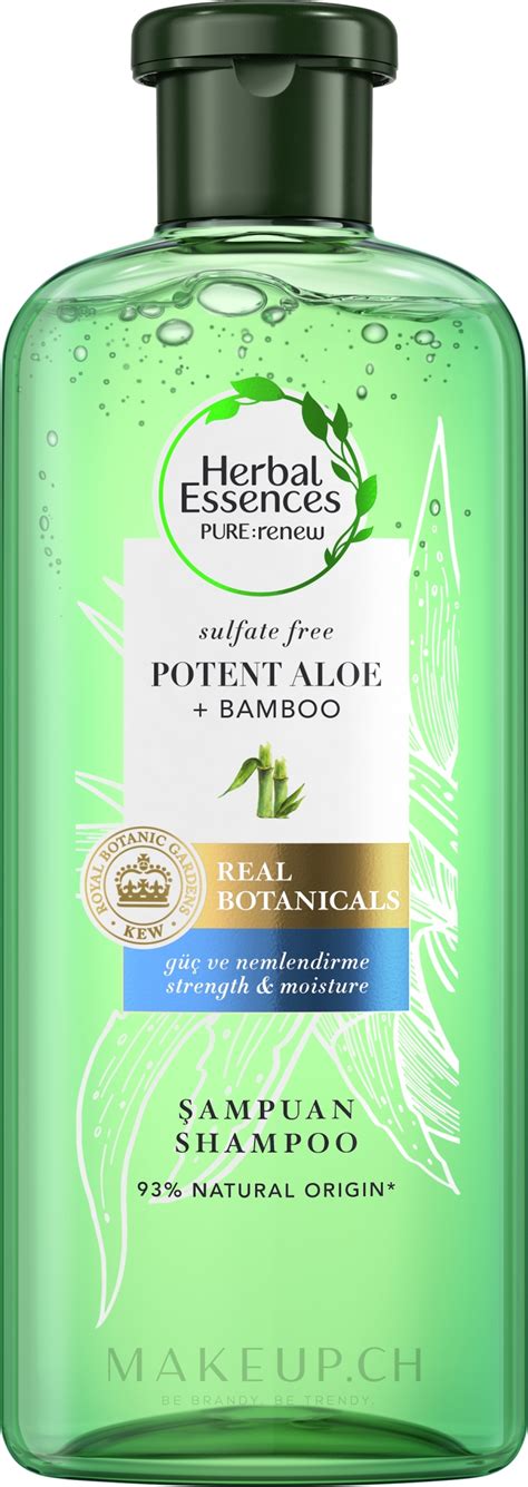 Herbal Essences Potent Aloe Bamboo Shampoo Shampooing L Aloe Vera