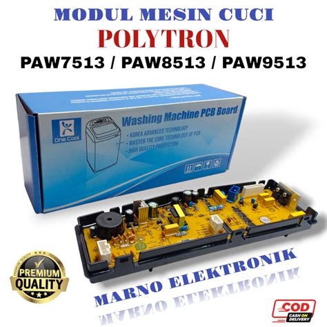 Jual MODUL PCB MESIN CUCI POLYTRON PAW7513 PAW8513 PAW9513 ORIGINAL PAW