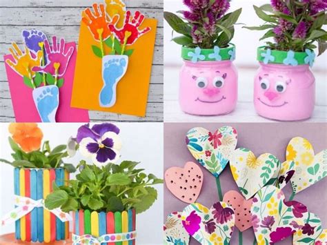 Bricolages 10 idées fleuries pour fêter maman