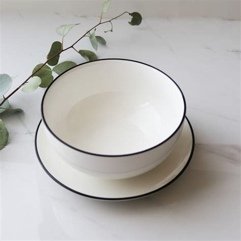 White Ceramic Bowl - Etsy