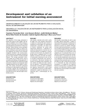 Fillable Online Scielo Desenvolvimento E Validao De Um Instrumento Para